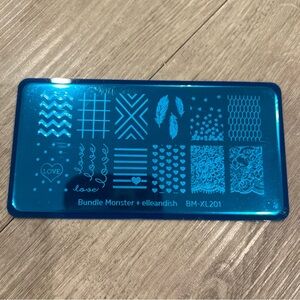 Bundle Monster + elleandish BM-XL201 nail stamp plate